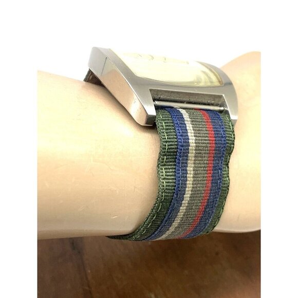 Diesel Men's Watch DZ2060 Quartz Silver Dial Analog Nylon Strap 44mm - Picture 11 of 13